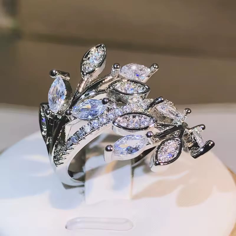 Forever Yours – Handmade Crystal Eternity Band in Sterling Silver.